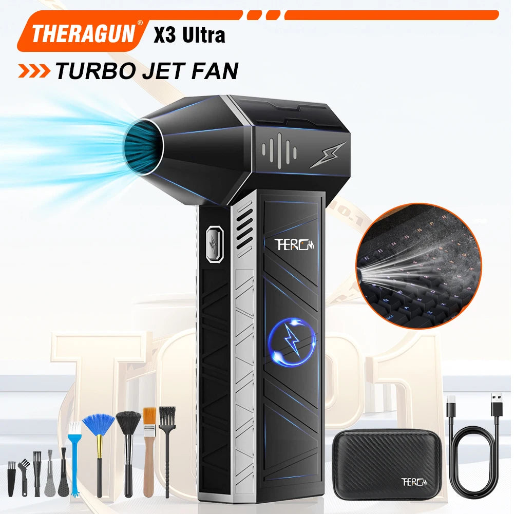 X3Ultra Turbo Jet Fan – 180,000 RPM Handheld Cordless Air Blower & Duster