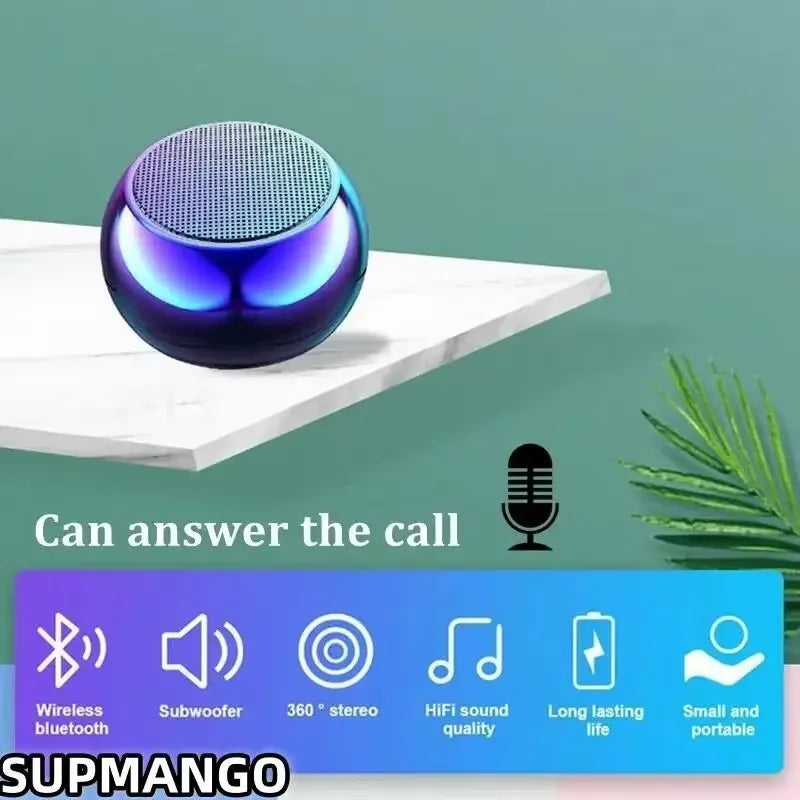 SUPMANGO M10 Mini Metal Bluetooth Speaker – Heavy Bass Portable Steel Cannon