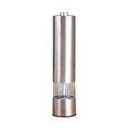 Electric Salt & Pepper Grinder Set – Stainless Steel One-Hand Automatic Mills with LED Light