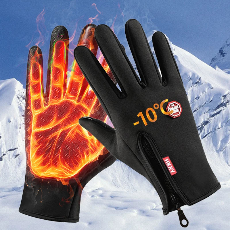 RNO Winter Touchscreen Gloves – Windproof Thermal Cycling & Driving Gloves (Unisex)