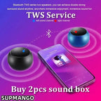 SUPMANGO M10 Mini Metal Bluetooth Speaker – Heavy Bass Portable Steel Cannon