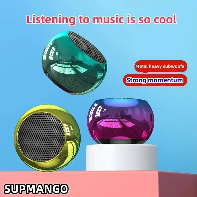 SUPMANGO M10 Mini Metal Bluetooth Speaker – Heavy Bass Portable Steel Cannon
