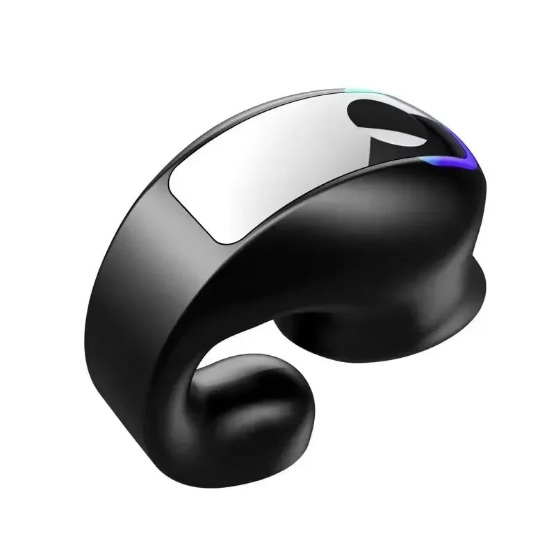 GD28 Clip-On Bone Conduction Bluetooth Earphone – Open-Ear Wireless Mono Earbud