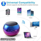 SUPMANGO M10 Mini Metal Bluetooth Speaker – Heavy Bass Portable Steel Cannon