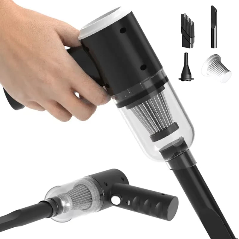 Mini 2-in-1 Cordless Car Vacuum & Air Blower – Handheld Wireless Vacuum Cleaner