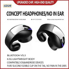 GD28 Clip-On Bone Conduction Bluetooth Earphone – Open-Ear Wireless Mono Earbud