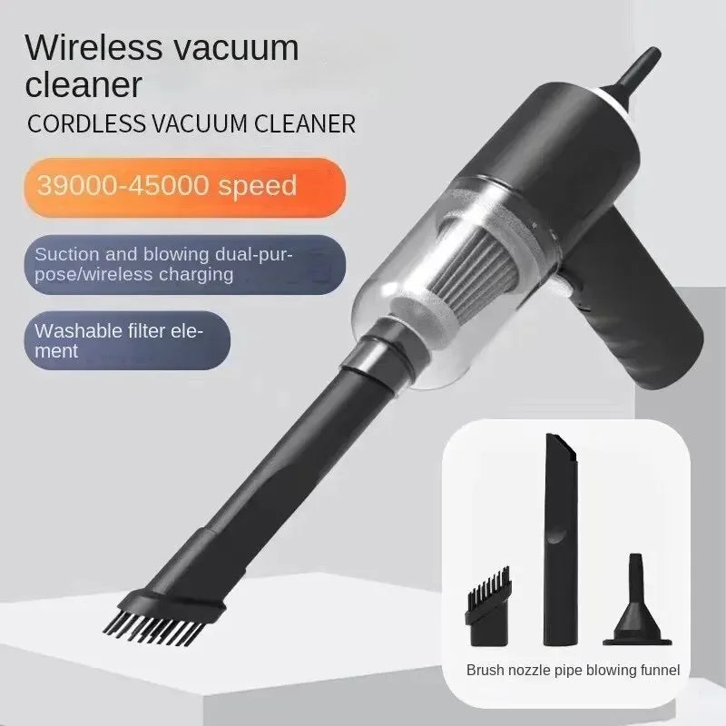 Mini 2-in-1 Cordless Car Vacuum & Air Blower – Handheld Wireless Vacuum Cleaner