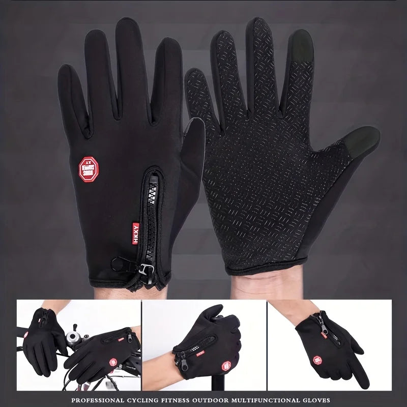 RNO Winter Touchscreen Gloves – Windproof Thermal Cycling & Driving Gloves (Unisex)