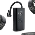 150PSI Wireless LED Digital Tire Inflator – Cordless Air Compressor with Power Bank & SOS Light